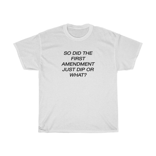 First Amendment Rights DIPPED T shirt MEN 2022 Censorship